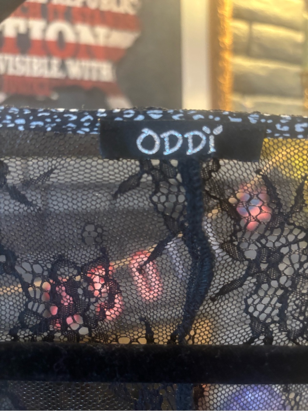ODDY Black Lace Tunic Top